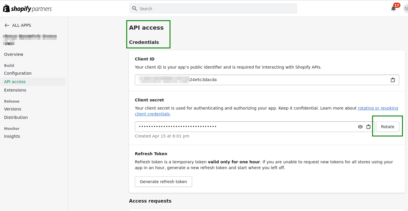 shopify-api-rotating-api-credentials